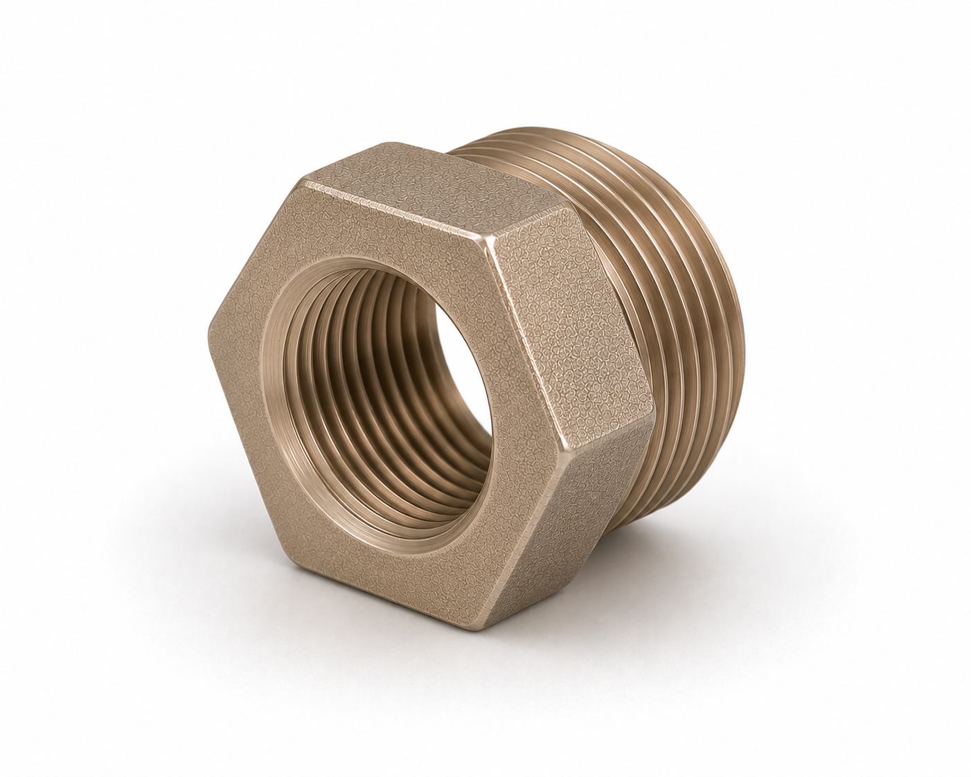 Copper nickel hex bushing threaded reducing forged fitting