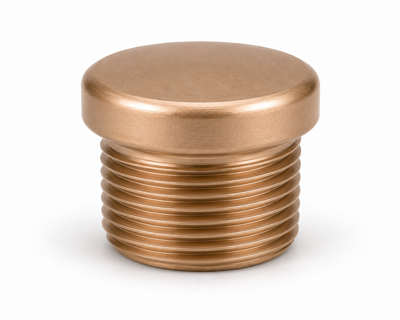 Copper nickel Round Head (Countersunk) Plug forged fitting — Threaded